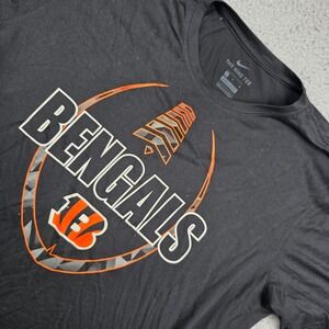 Nike‎ Cincinnati Bengals Dri-Fit T-Shirt Mens Large Black Graphic Tee